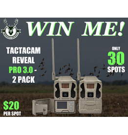 DRAW #1873 - WIN ME - Tactacam Pro 3.0 - 2 Pack 2026