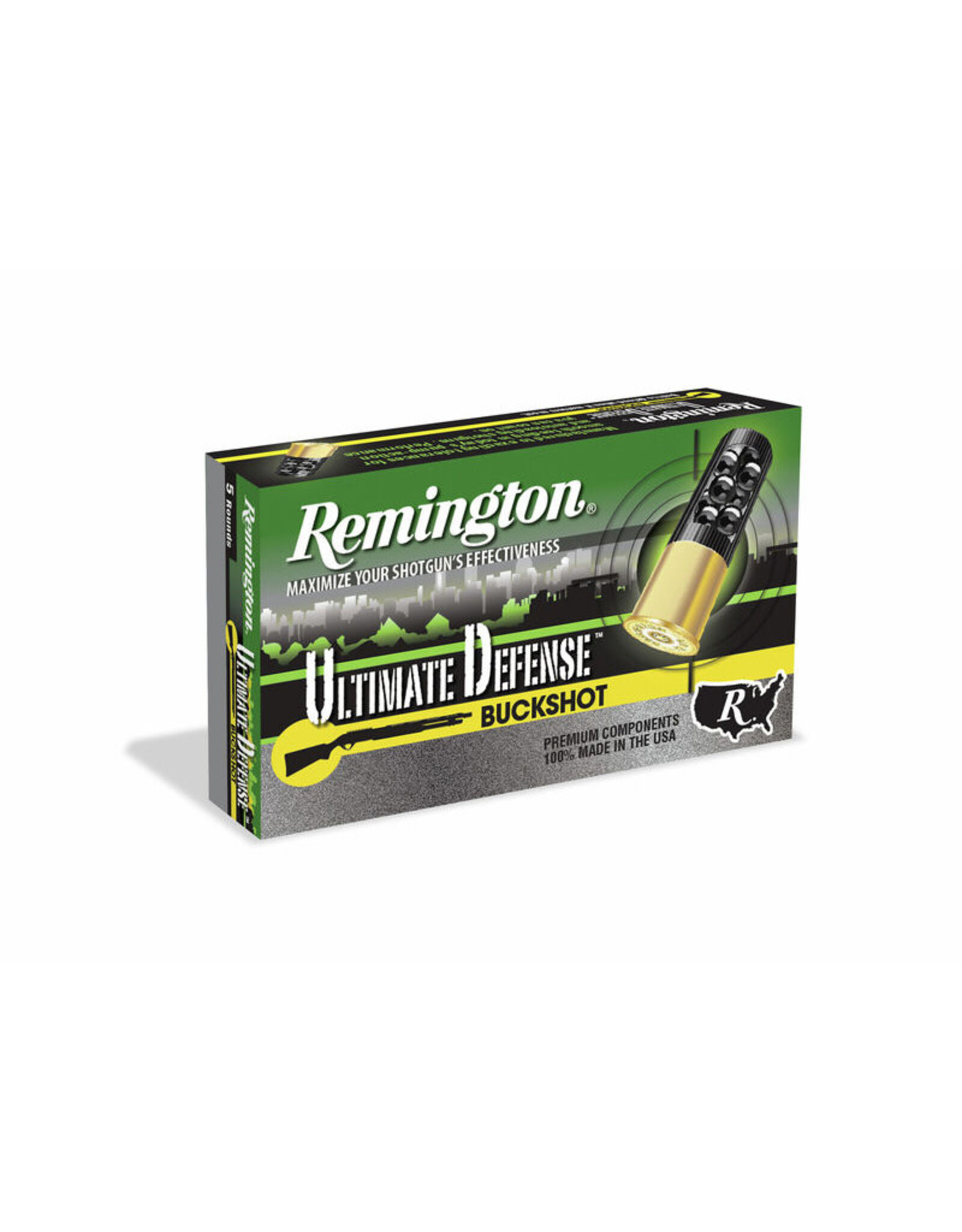 Remington Remington Ultimate Defense Buckshot 12GA 3" 1225fps 15 Pellets 00BK 12HB00HD 20633