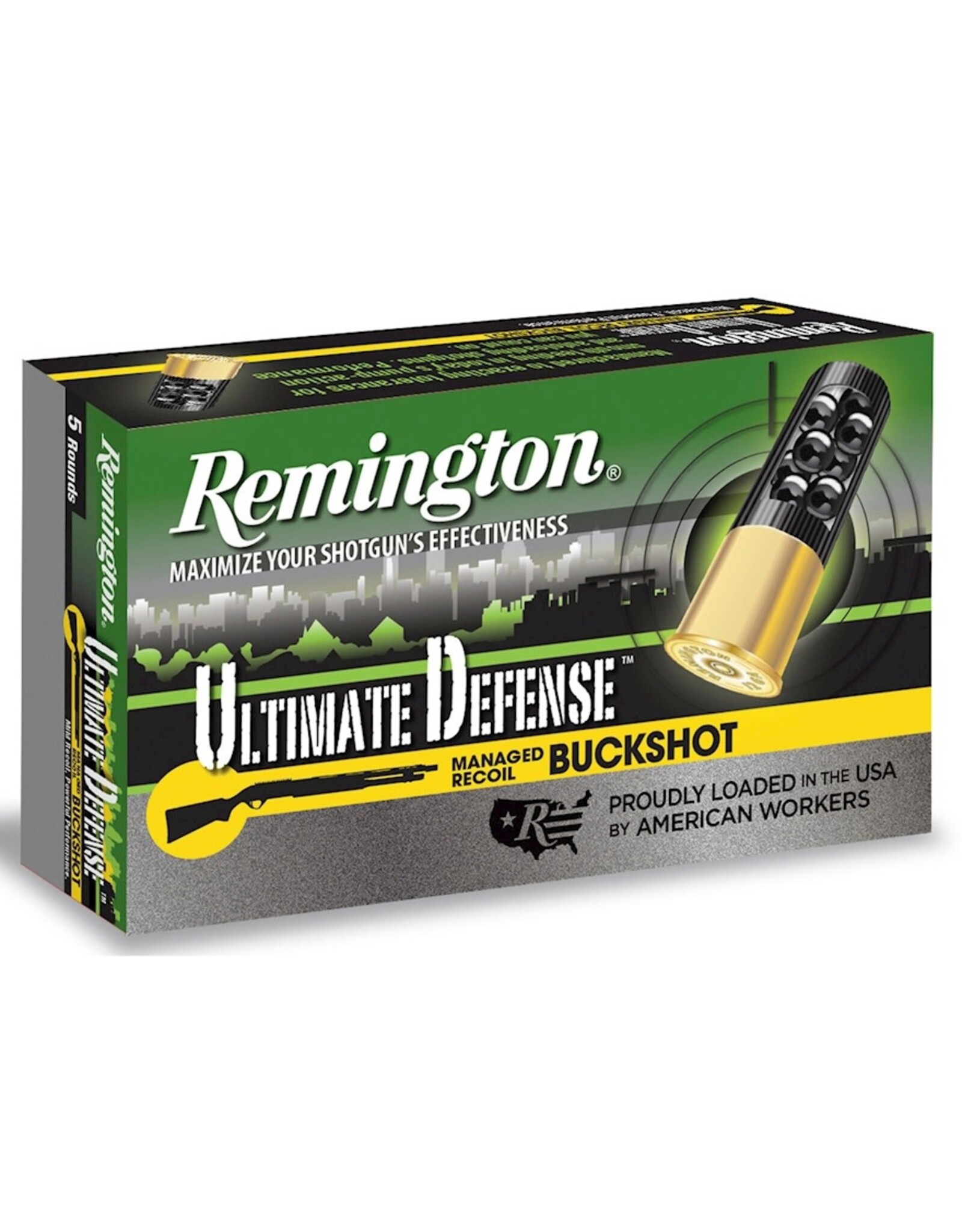 Remington Remington Ultimate Defense Buckshot 20GA 2 3/4" 1140fps 17 Pellets 3BK 20BRR3HD 20681