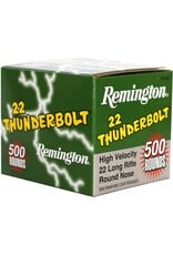 Remington Remington 21241 Thunderbolt Rifle Ammo 22 LR, RN, 40 Grains, 1255 fps, 500 Rounds