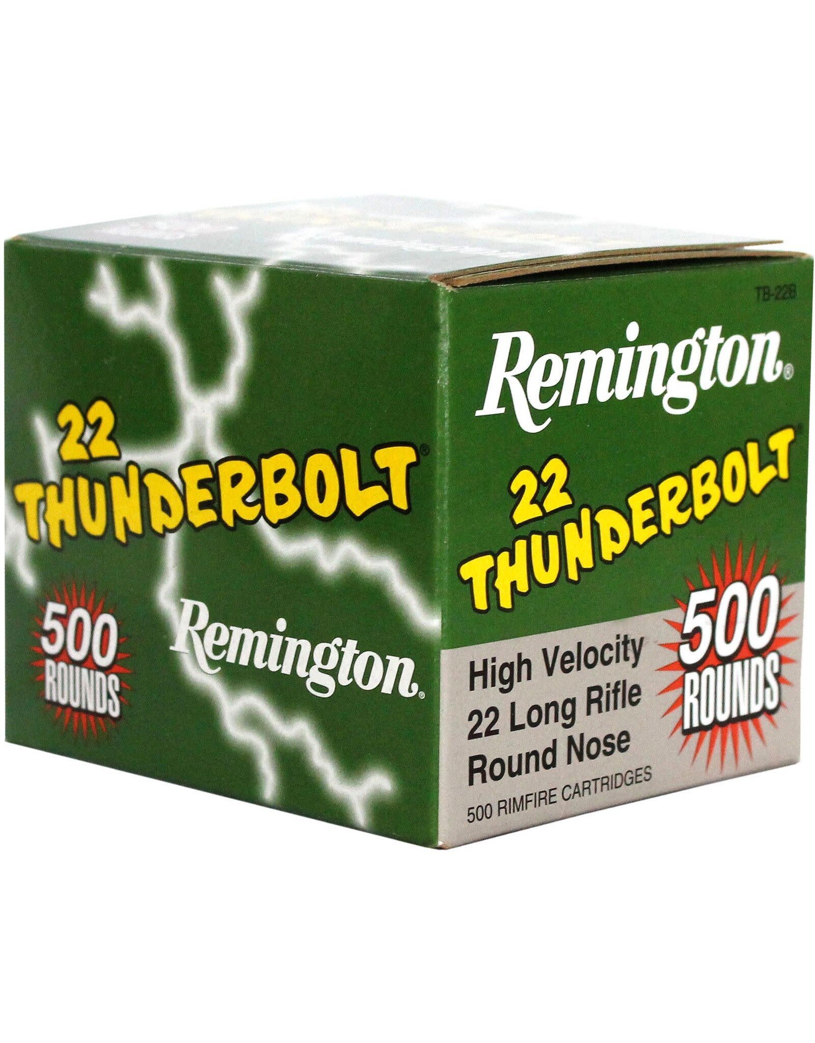 Remington Remington 21241 Thunderbolt Rifle Ammo 22 LR, RN, 40 Grains, 1255 fps, 500 Rounds