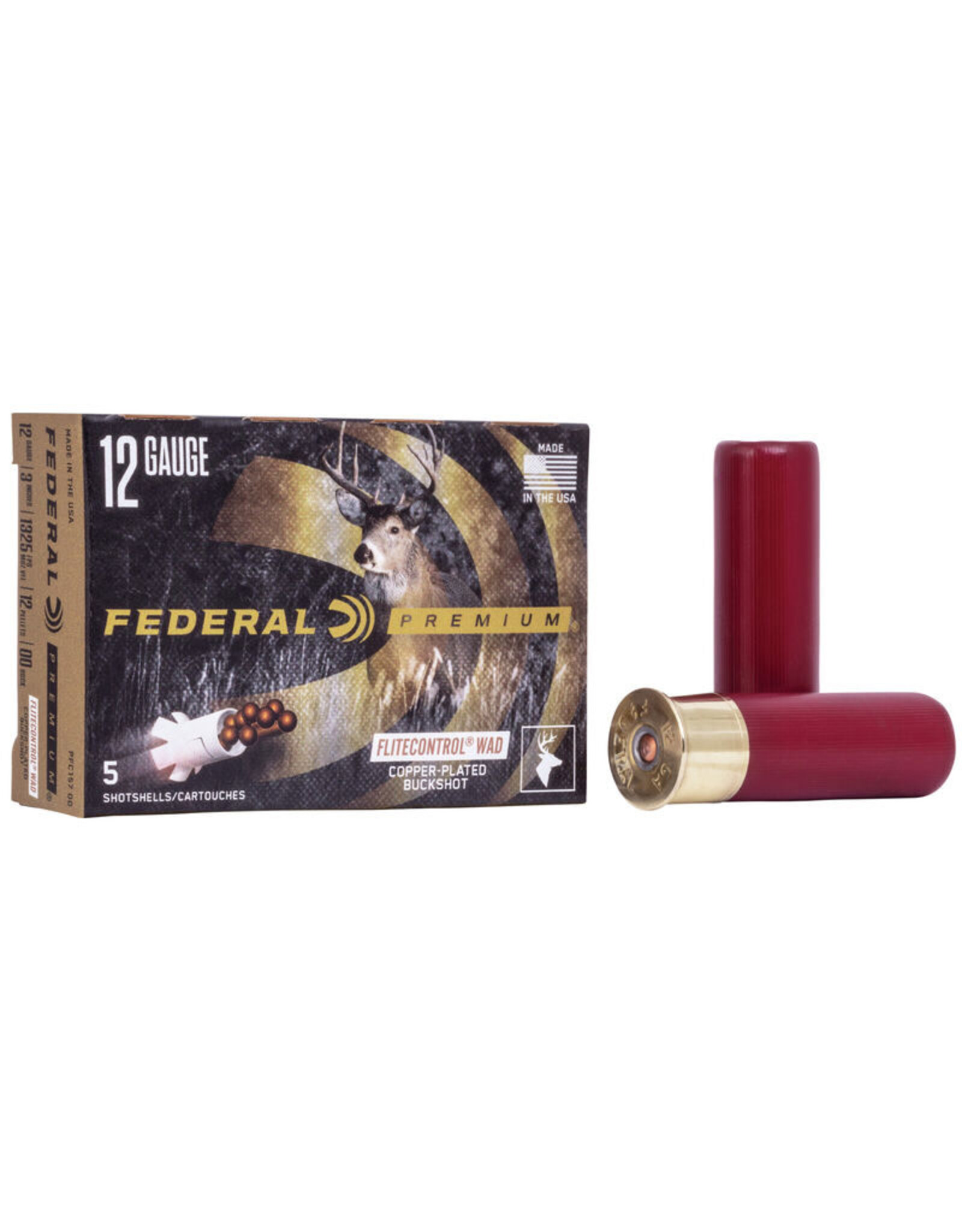 Federal Federal Premium 12GA 00 Buck 3" PFC15700