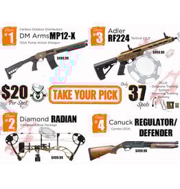 DRAW #1875 - Take Your Pick - Cariboo, Diamond, Adler OR Canuck!