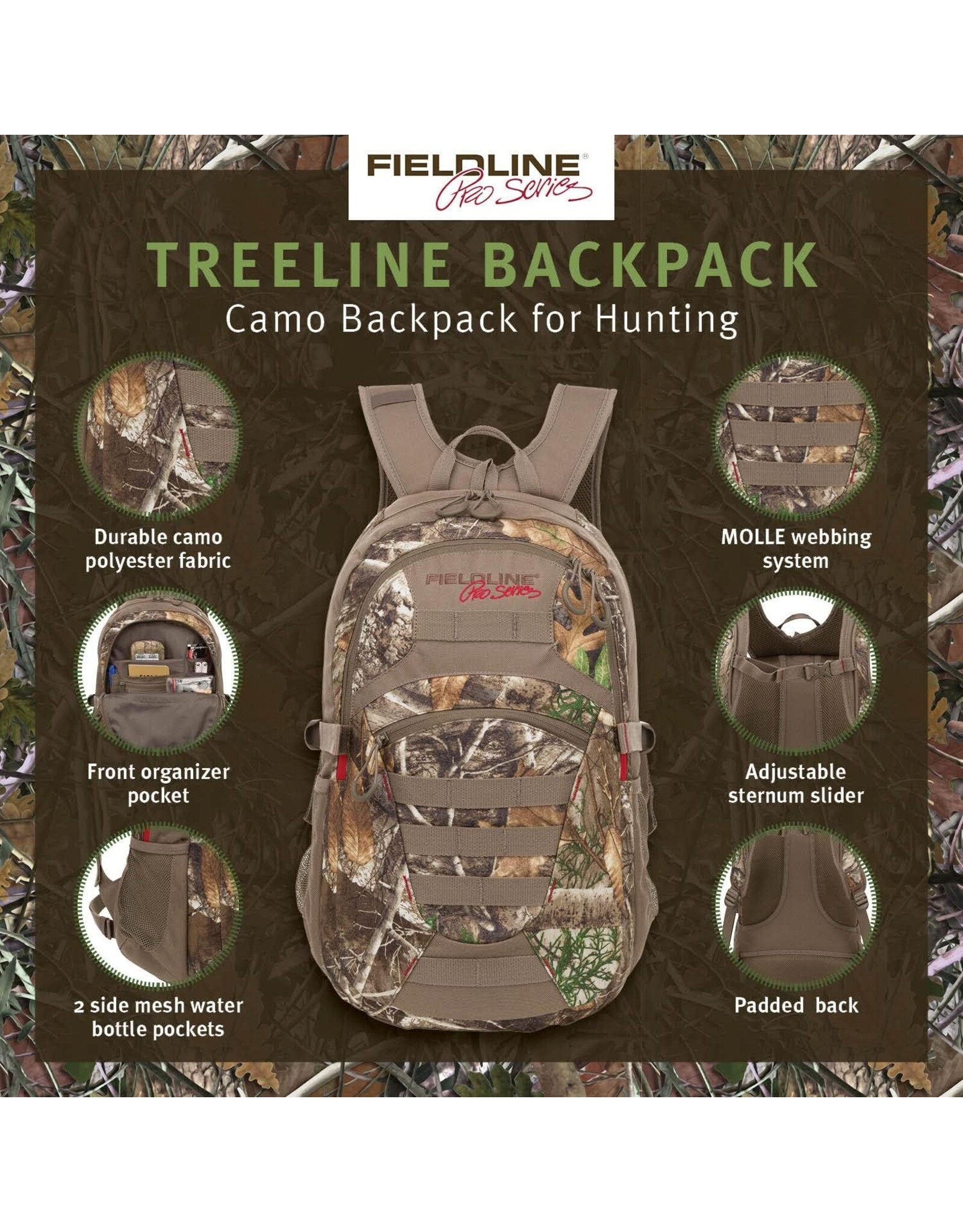 FieldLine Fieldline Pro Series Treeline DayPack - RealTree Edge