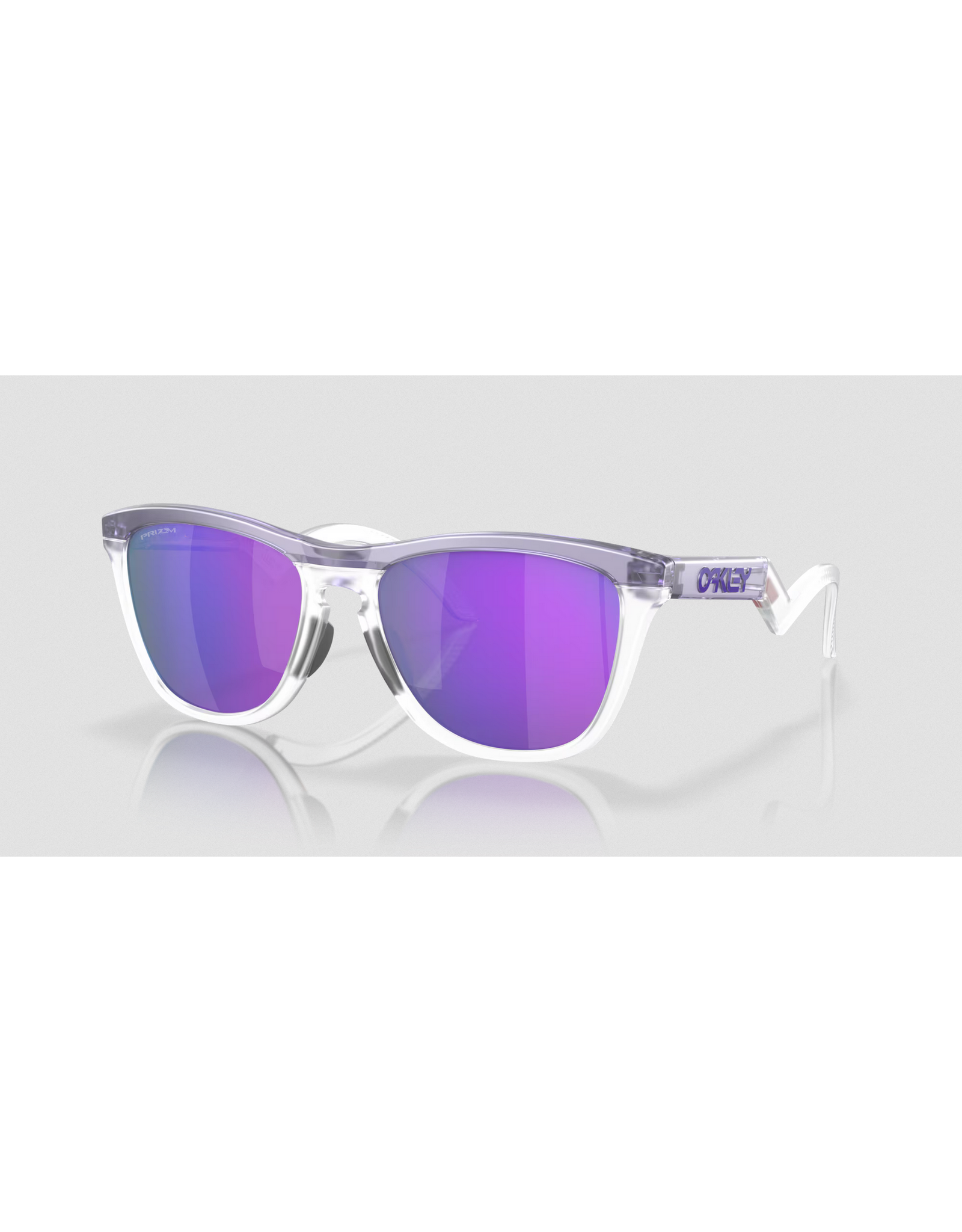 Oakley Oakley Frogskins Hybrid Matte Lilac Clear Frame w/ Prizm Violet Lens