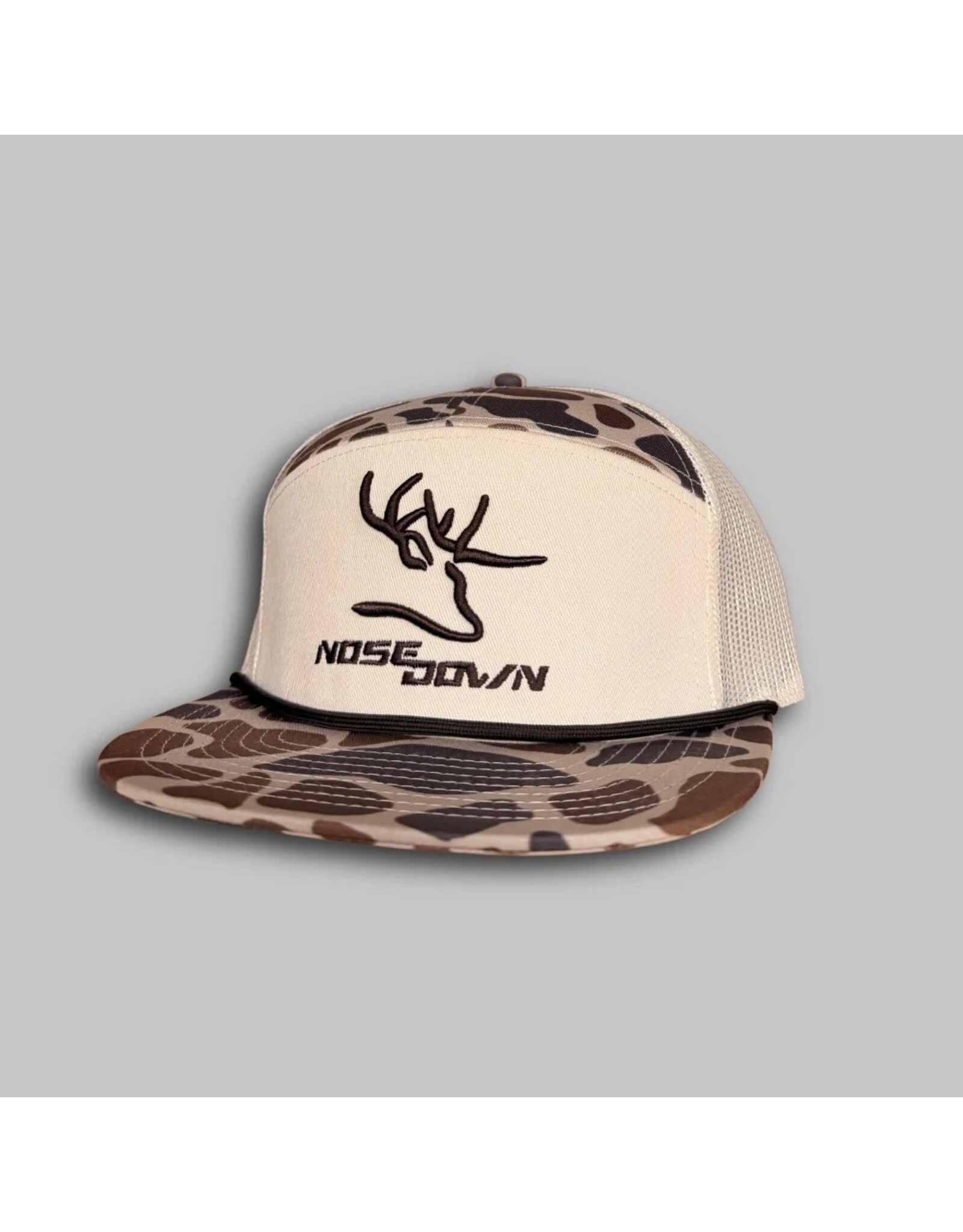 Nose Down Nose Down 7 Panel Duck Camo Embroidered - White Oak Camo