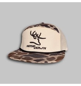Nose Down Nose Down 7 Panel Duck Camo Embroidered - White Oak Camo