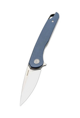 EIKONIC EIKONIC Knives Brian Brown Dromas Flipper Knife 3.25" D2 Satin Drop Point Blade, Blue G10 Handles, Liner Lock - 440SSGY