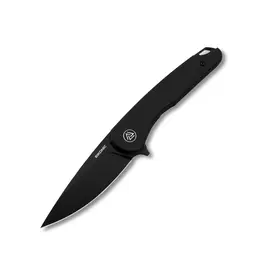 EIKONIC EIKONIC Knives Dromas Night Black G10 3.25in Stonewash Plain Drop Point 440BB
