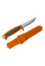 Morakniv Morakniv Risberg Hunting (S) Olive Green / Burnt Orange Handle Fixed Blade With Sheath