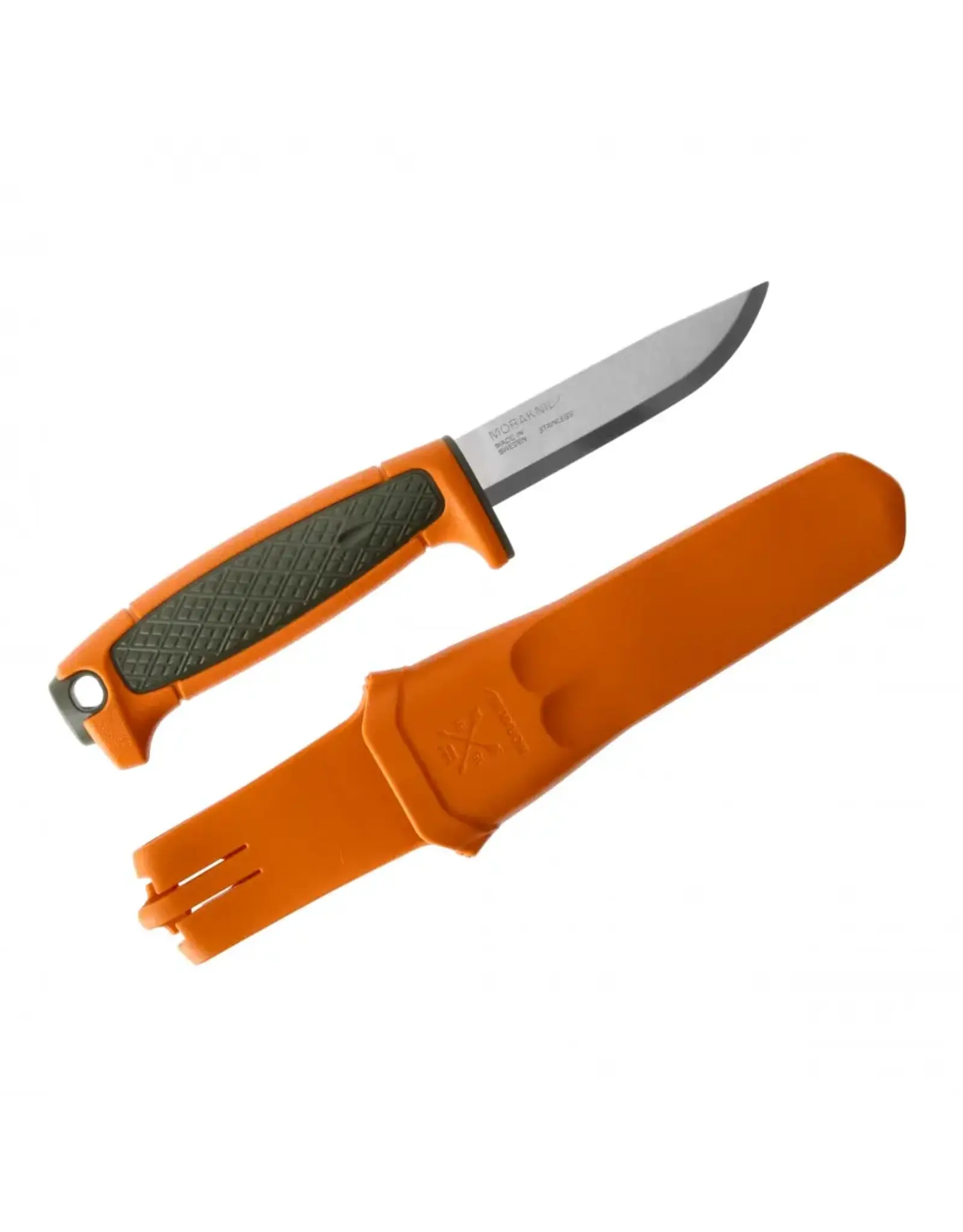 Morakniv Morakniv Risberg Hunting (S) Olive Green / Burnt Orange Handle Fixed Blade With Sheath