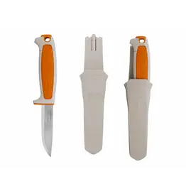 Morakniv Morakniv Risberg (C) Cloudberries White with Orange Handle Fixed Blade With Sheath
