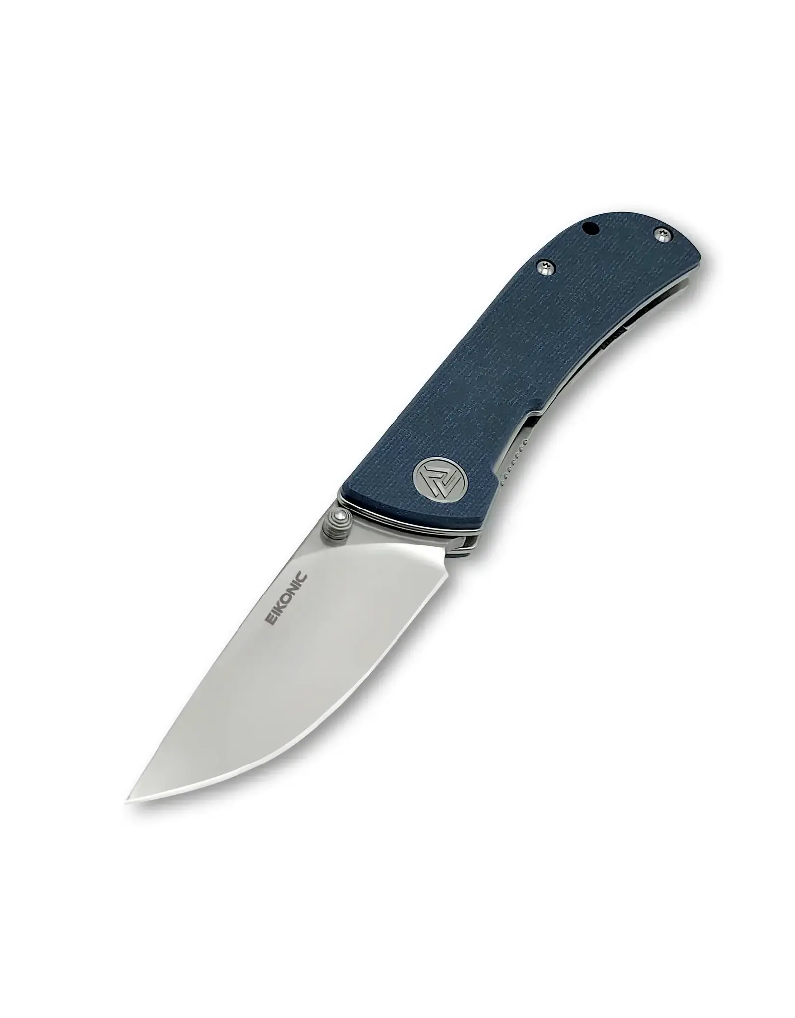 EIKONIC EIKONIC Knives HEAdesigns Fairwind Folding Knife 2.72" D2 Satin Drop Point Plain Blade, Blue G10 Handles, Liner Lock - 220SSGY