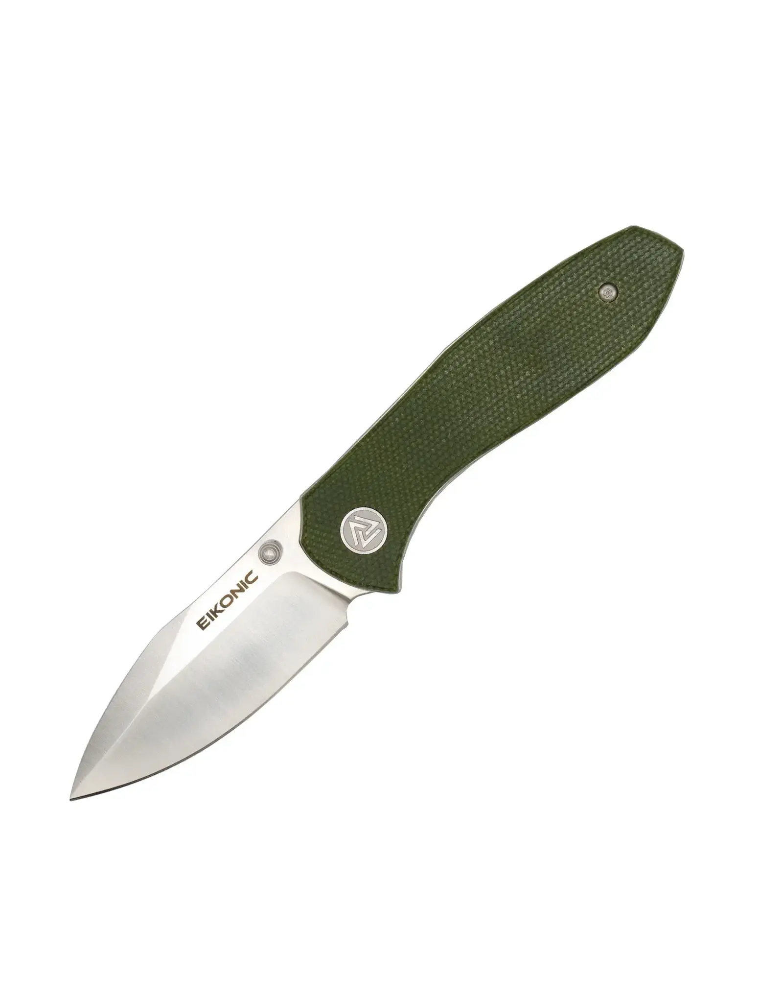 EIKONIC Eikonic Kasador Folding Knife Olive Green Micarta 2.7" Drop Point 331SGN