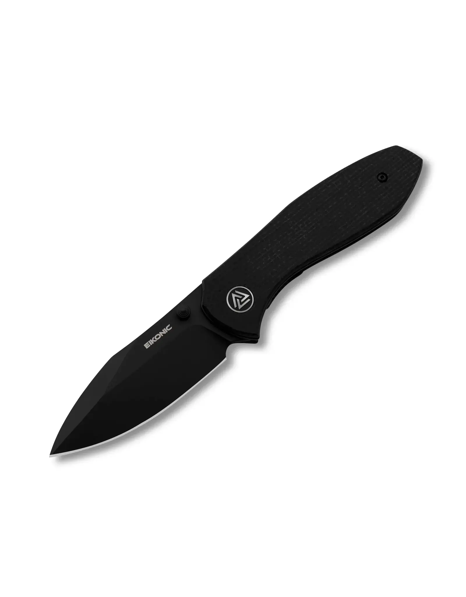 EIKONIC Eikonic Kasador Folder Black Micarta Scales w/ D2 Plain Edge Blade (2.74”) 331BB