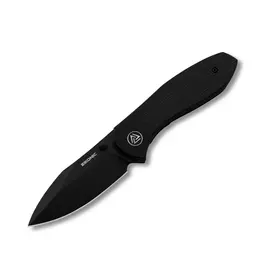 EIKONIC Eikonic Kasador Folder Black Micarta Scales w/ D2 Plain Edge Blade (2.74”) 331BB