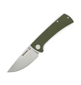 EIKONIC EIKONIC Knives RCK9 Folding Knife Olive G10 3in Plain Stonewash Drop Point 100SGN