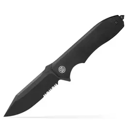 EIKONIC Eikonic Knives x Sig Sauer Validus Dark Matte Black 3.78in Part Serr Clip Point VA9BBS