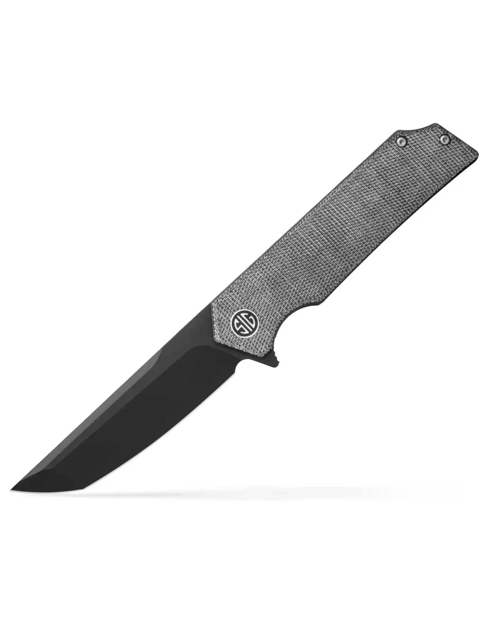 EIKONIC Eikonic Knives x Sig Sauer Tsuru Salt-Pepper Micarta 3.3in Black DLC Blade TS8BB