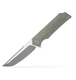 EIKONIC Eikonic Knives x Sig Sauer Tsuru Green Canvas Micarta 3.3in Two-Tone Blade TS8SG