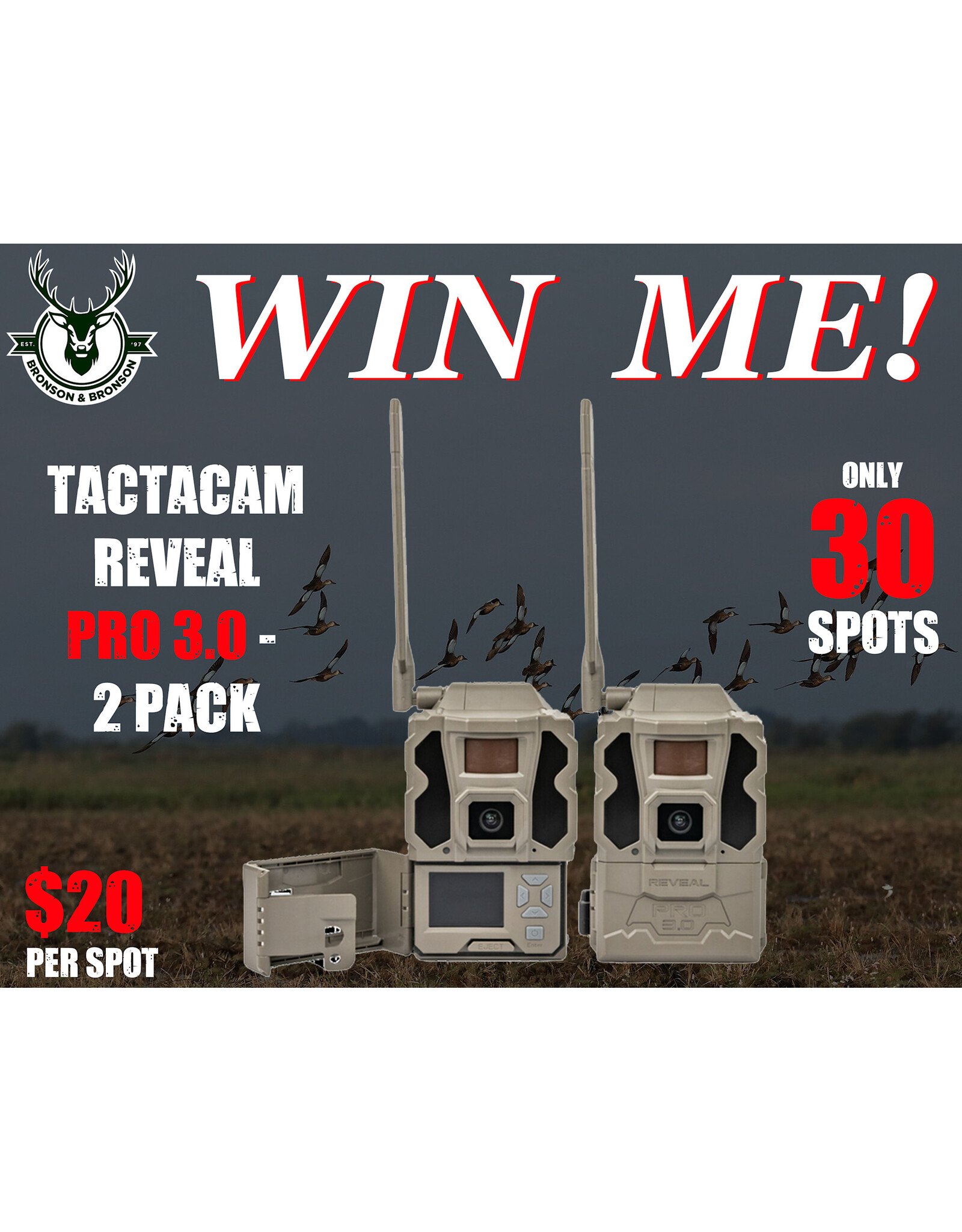 DRAW #1877 - WIN ME - Tactacam Pro 3.0 - 2 Pack 2026 #2