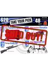 DRAW #1872 - Take Your Pick - Yeti, Savage, Killer Instinct OR Bear!