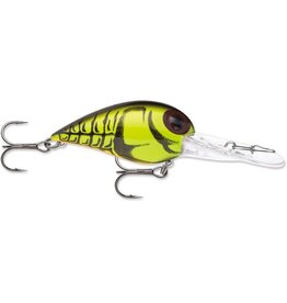 Storm Storm DV656 Original Deep Wiggle Wart 05, Floating-Diving, 2", 7/16 oz, #4 Trebles, Moss Back Craw