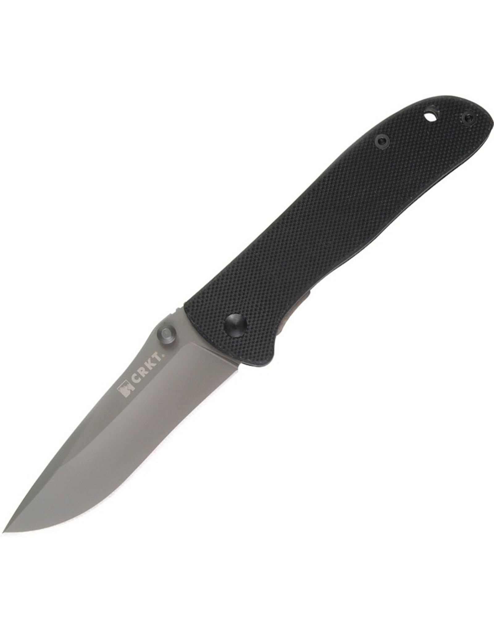 CRKT Columbia River CRKT 6450K Drifter Folding Knife 2.875" Plain Blade, Black G10 Handles, Liner Lock