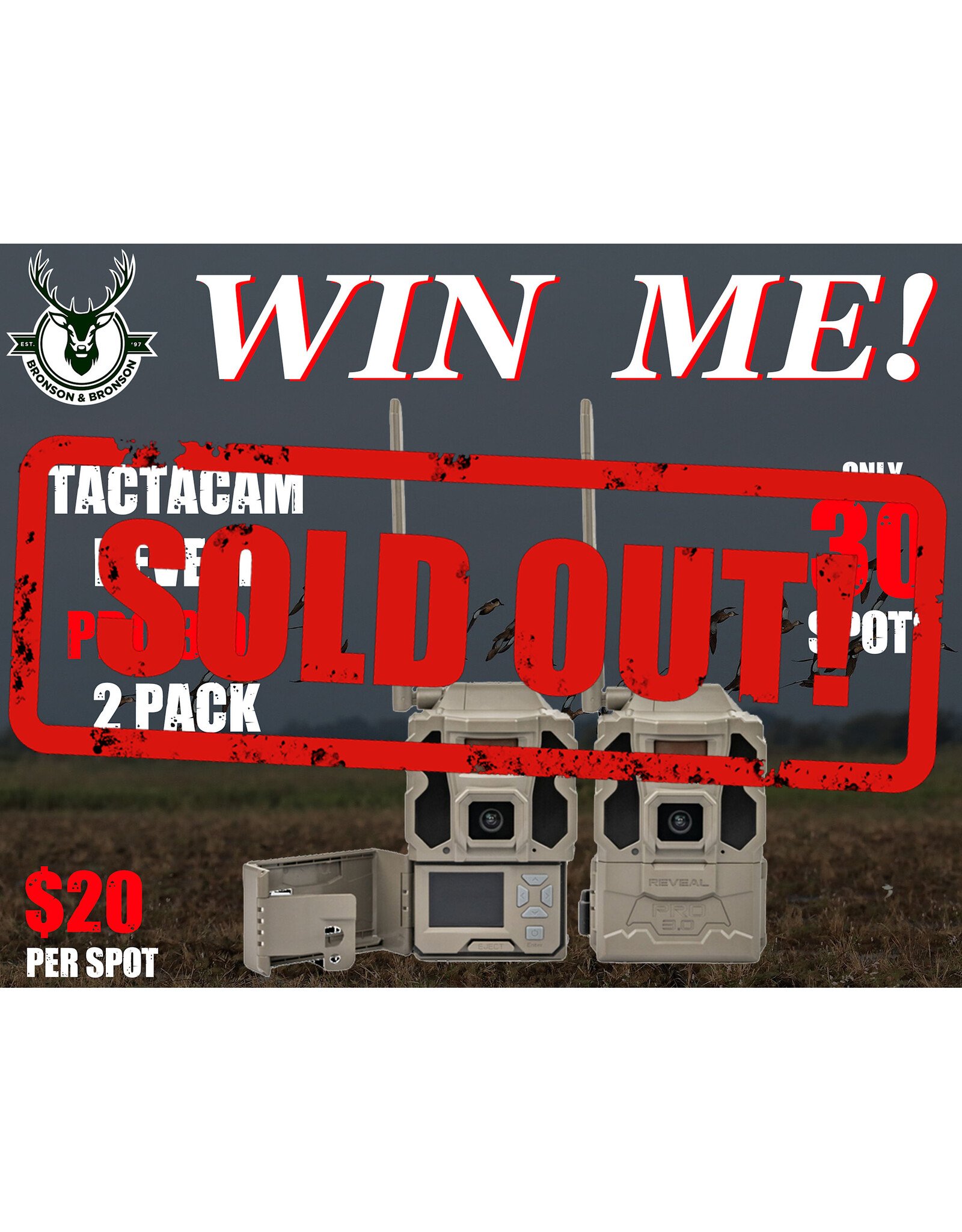 DRAW #1877 - WIN ME - Tactacam Pro 3.0 - 2 Pack 2026 #2