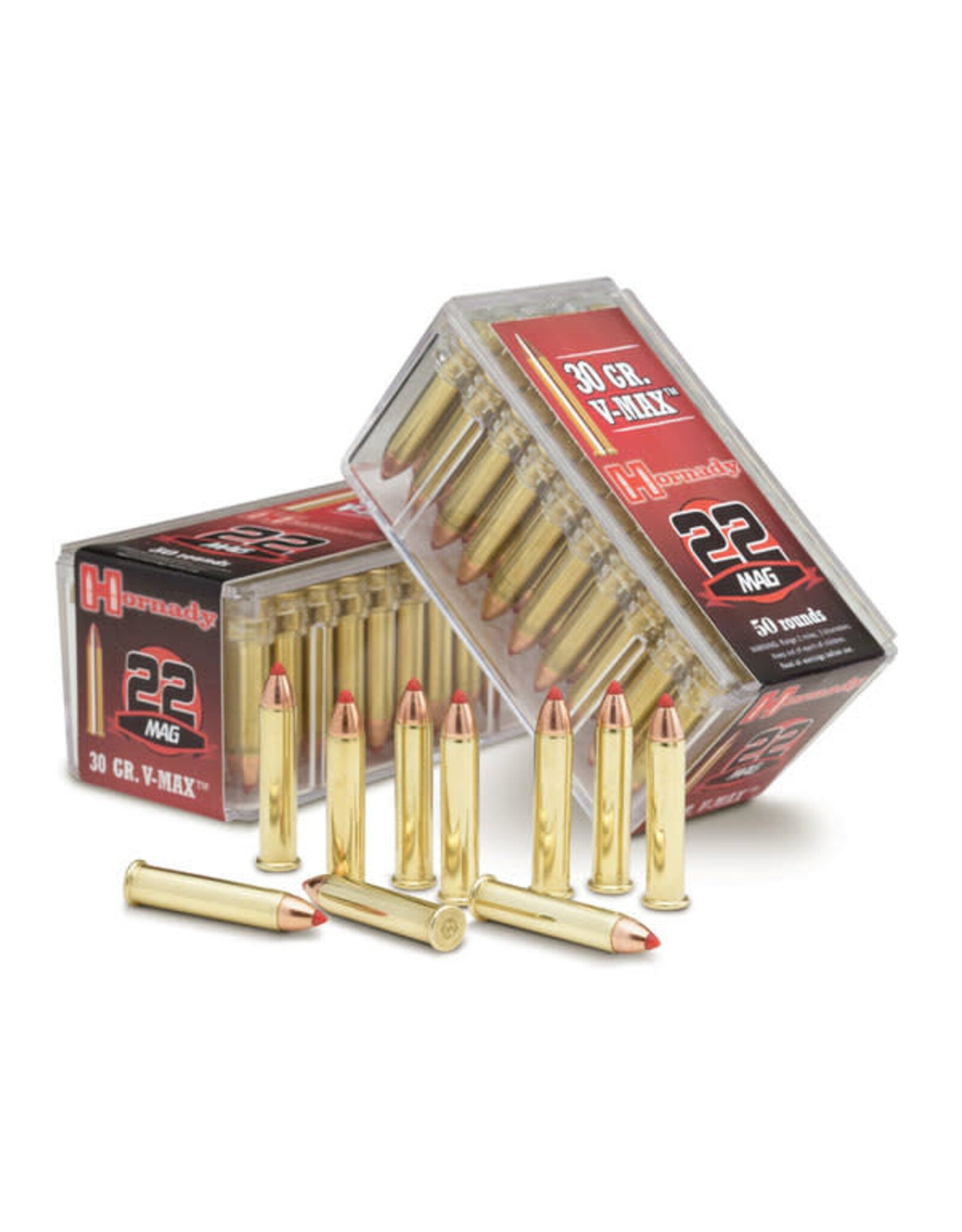 Hornady Hornady 83202 Rimfire Varmint Express Ammo 22 WMR, V-Max, 30 Grains, 2200 fps, 50 Rounds, Boxed