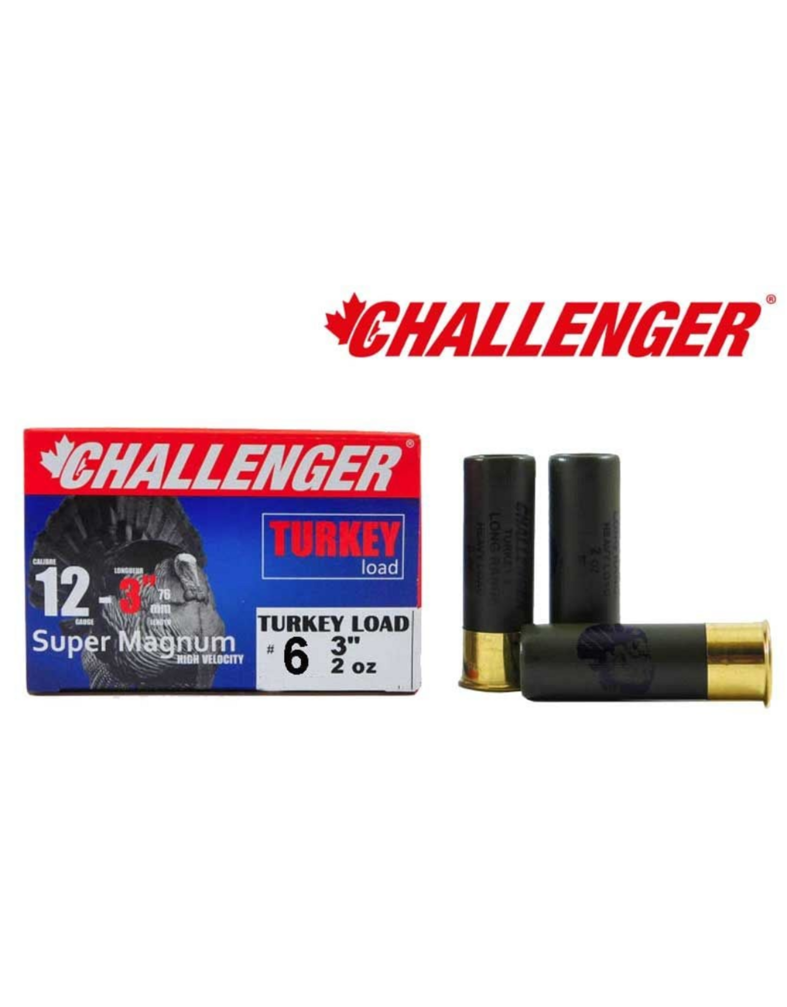 Challenger Challenger Super Magnum 12GA Turkey Load 3" #6 Shot 2oz