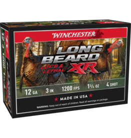 Winchester Winchester Long Beard XR 12 GA 3" 1.75oz. #4 Turkey Loads w/Shot-Lok