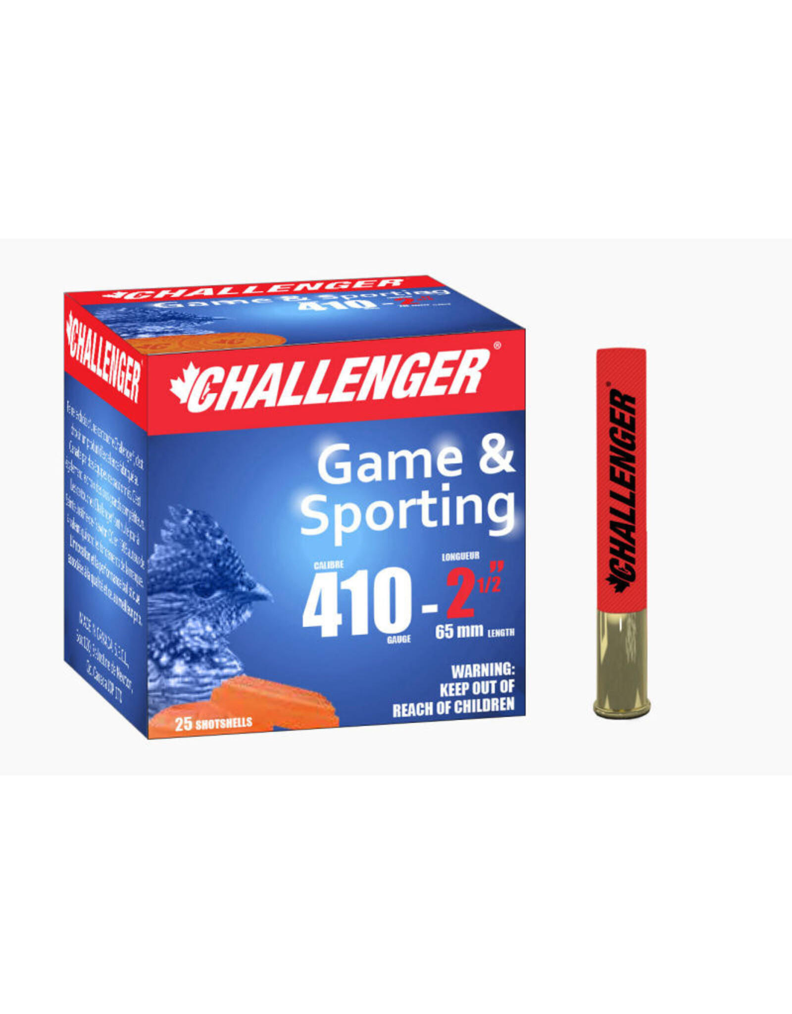 Challenger Challenger Ammo 10065 Standard 1006 Shotshell 410 GA 2-1/2 in No. 5