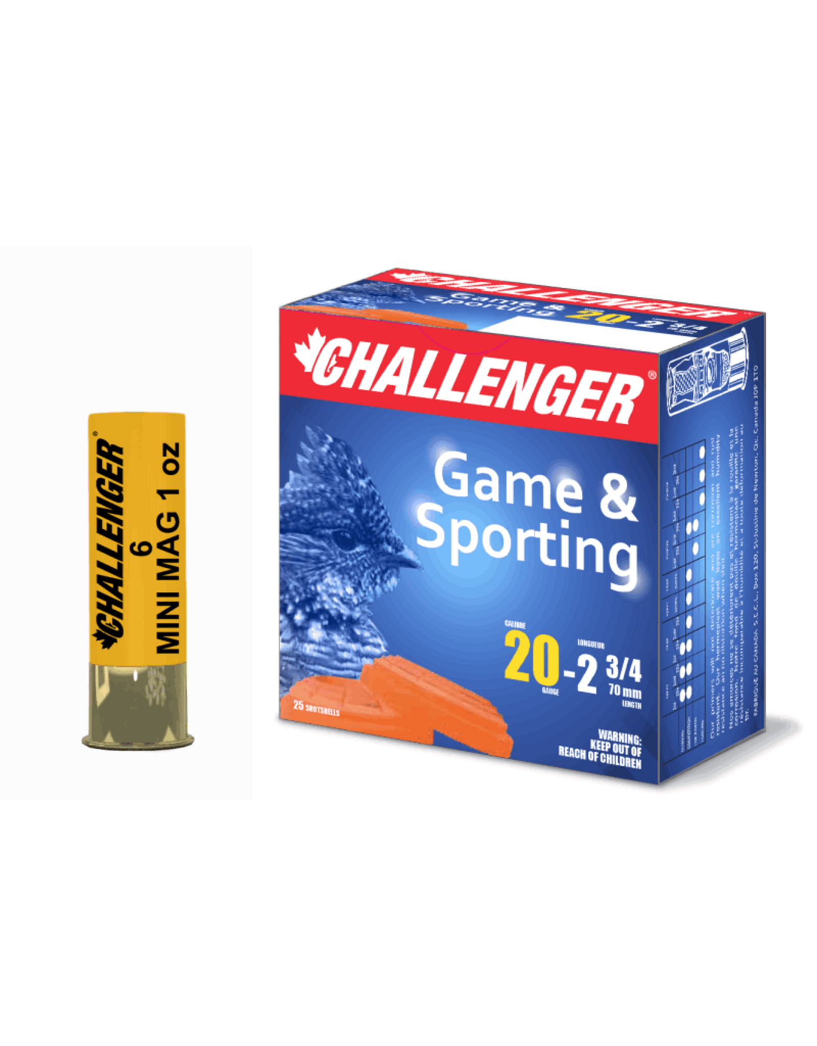 Challenger Challenger 20GA 2 3/4" Magnum #6 1oz 20036