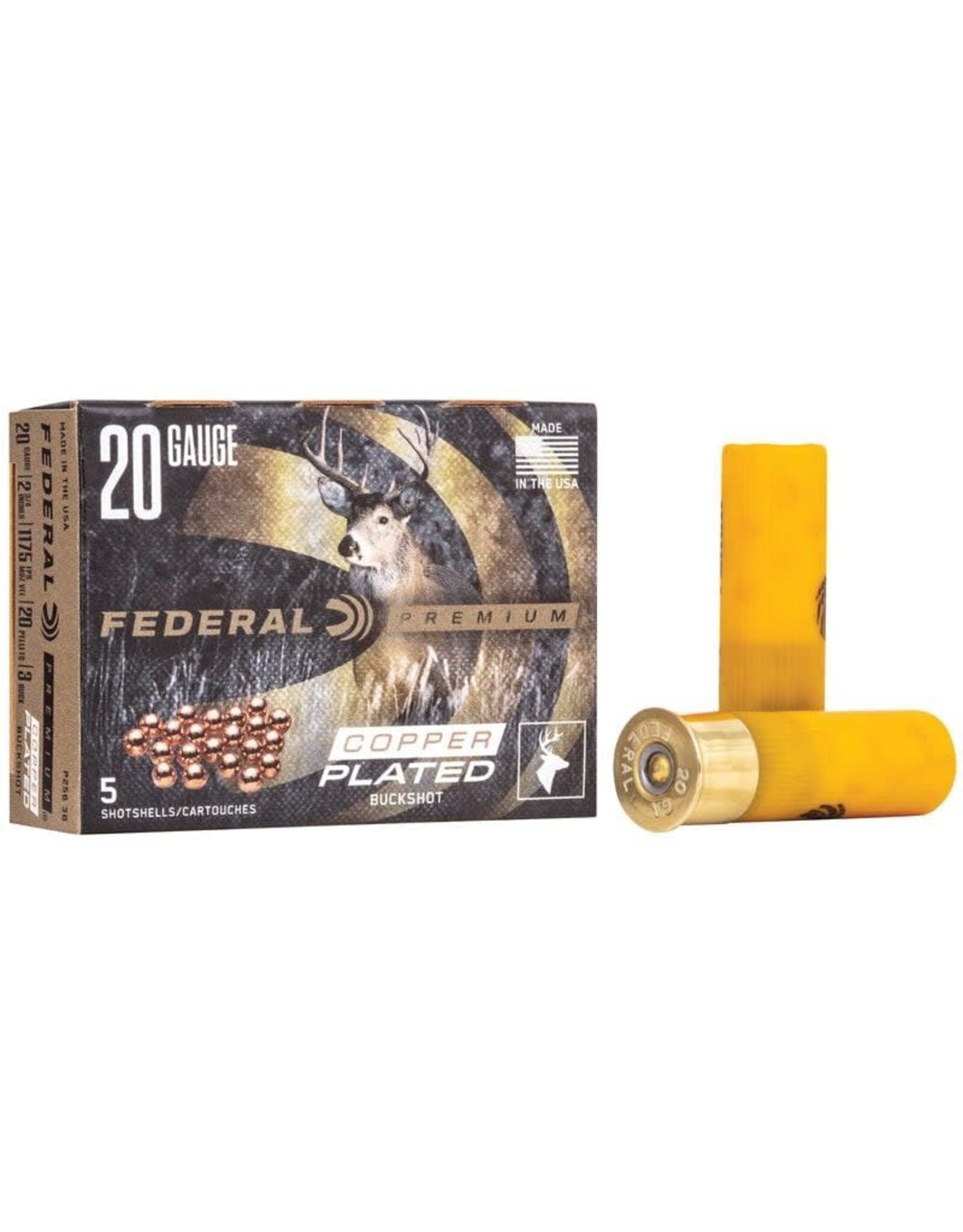 Federal Federal P256 3B Premium Vital-Shok Buckshot 20 GA 2-3/4 in 3B