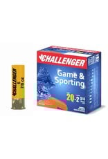 Challenger Challenger Ammo 10046 Standard Shotshell 20 GA, 2-3/4 in, No. 6, 7/8 oz, 1250 fps, 25 Rnd per Box