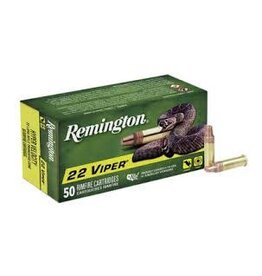 Remington Remington 21080 Viper Rimfire Ammo 22 LR, Hyper Velocity, Plated Truncated Cone Solid, 36 Gr, 50 Rnd