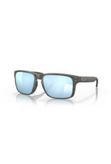 Oakley Oakley Holbrook Woodgrain Collection Woodgrain Frame Prizm Deep Water Polarized Lenses