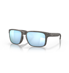 Oakley Oakley Holbrook Woodgrain Collection Woodgrain Frame Prizm Deep Water Polarized Lenses