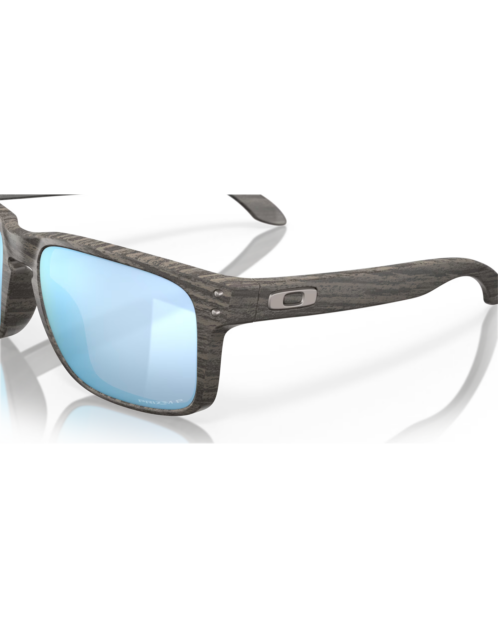 Oakley Oakley Holbrook Woodgrain Collection Woodgrain Frame Prizm Deep Water Polarized Lenses