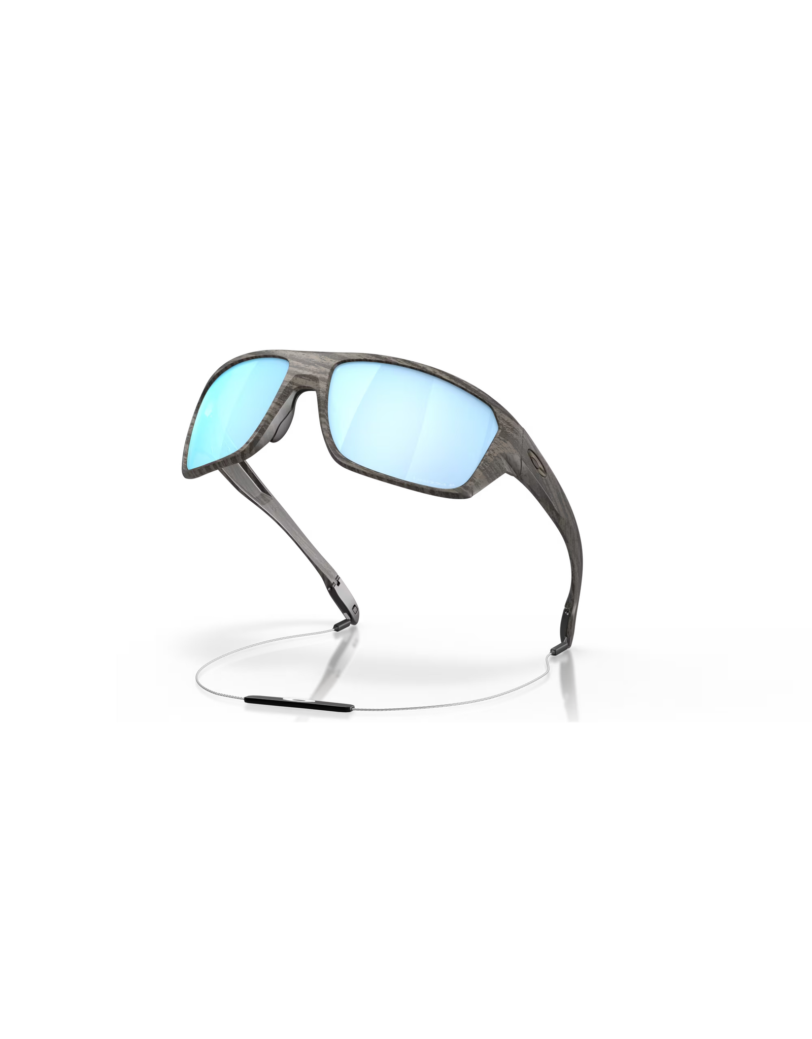 Oakley Oakley Split Shot Woodgrain Frame Prizm Deep Water Polarized Lenses