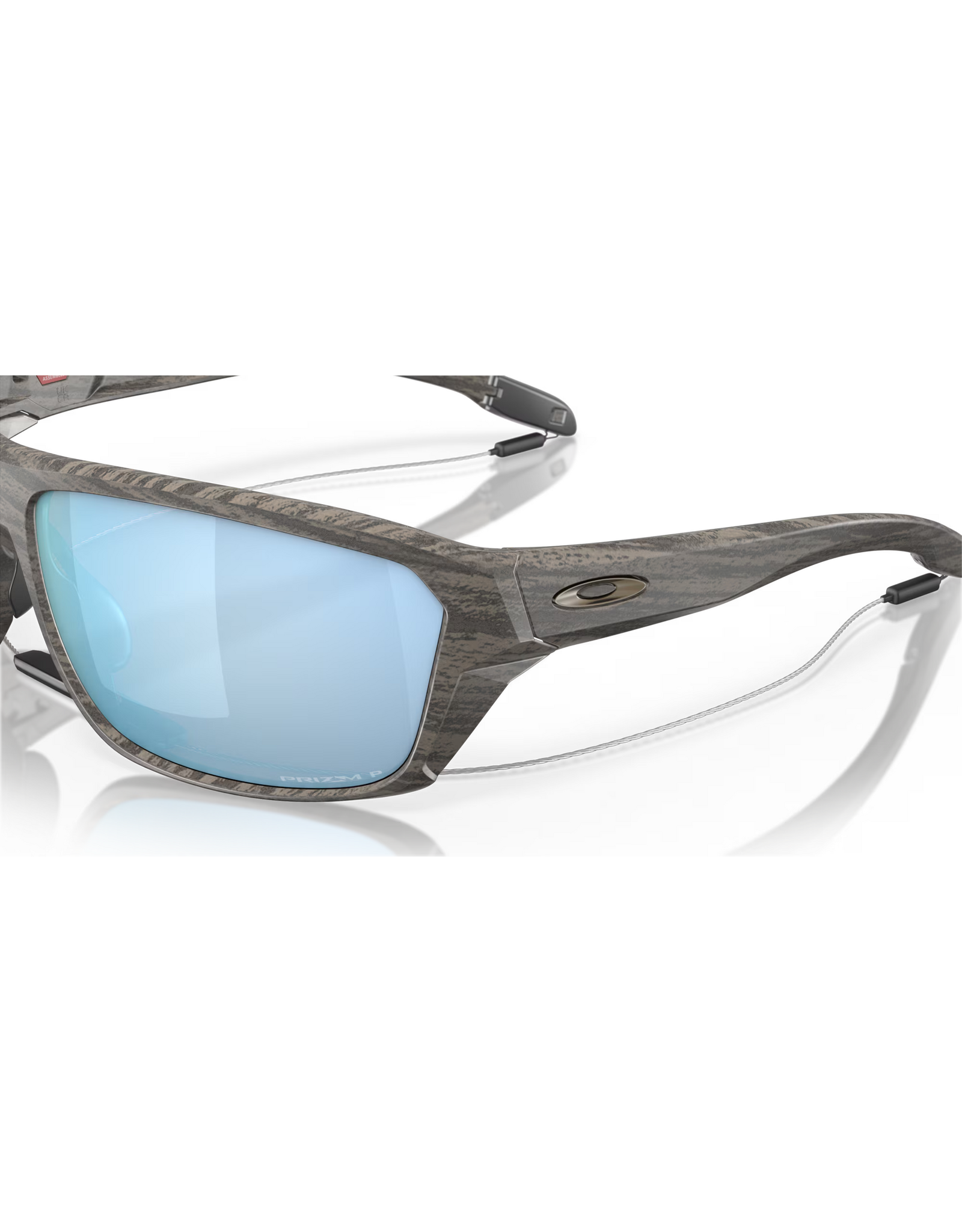 Oakley Oakley Split Shot Woodgrain Frame Prizm Deep Water Polarized Lenses