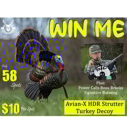 DRAW #1882 - WIN ME - Avian-X Strutter Decoy + Beau Brooks Turkey Calls!