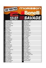 DRAW #1879 - Take Your Pick - Savage, Killer Instinct, Morisson OR Benelli!
