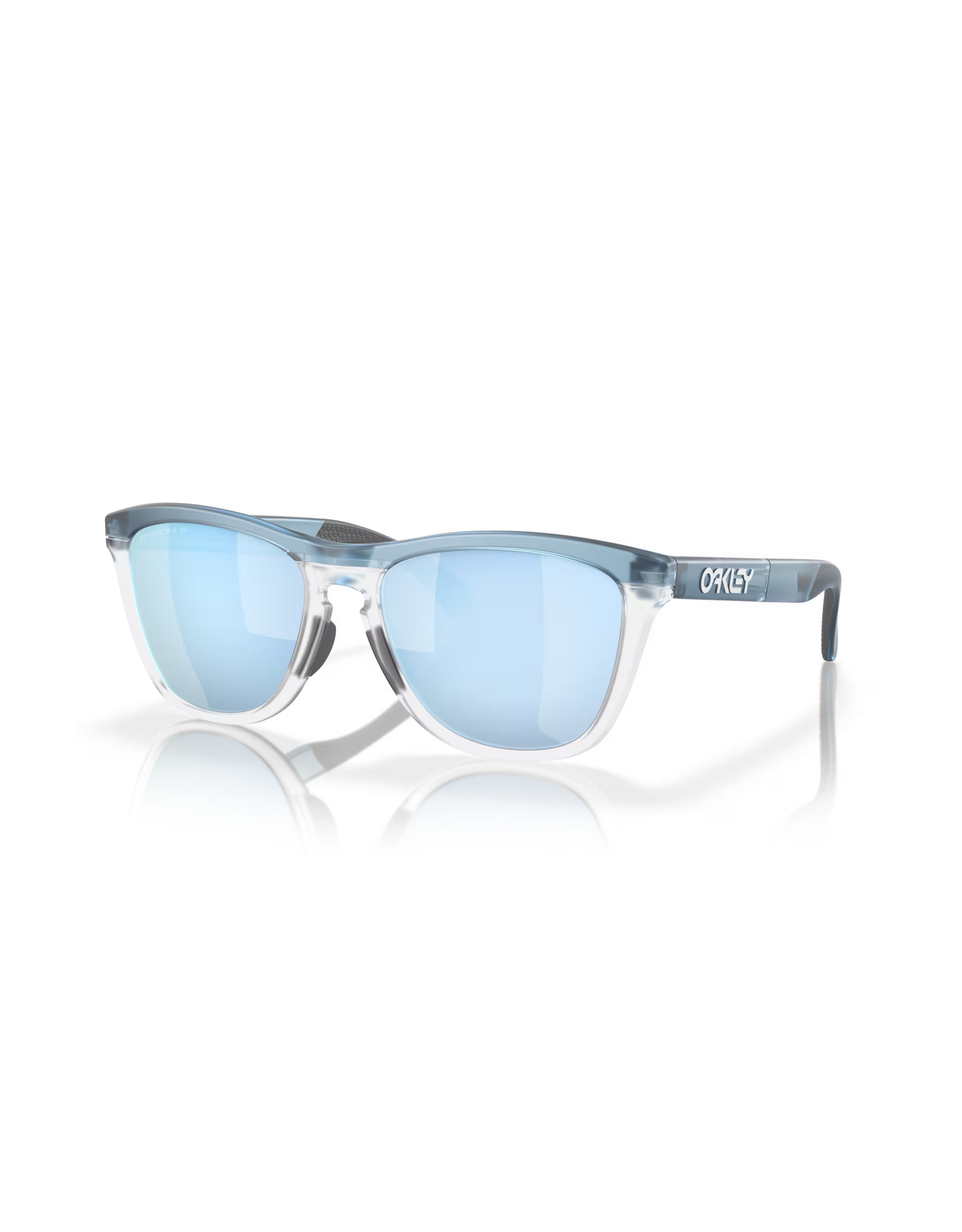 Oakley Oakley Frogskins Range Transparent Stonewash Frame Prizm Deep Water Polarized Lenses