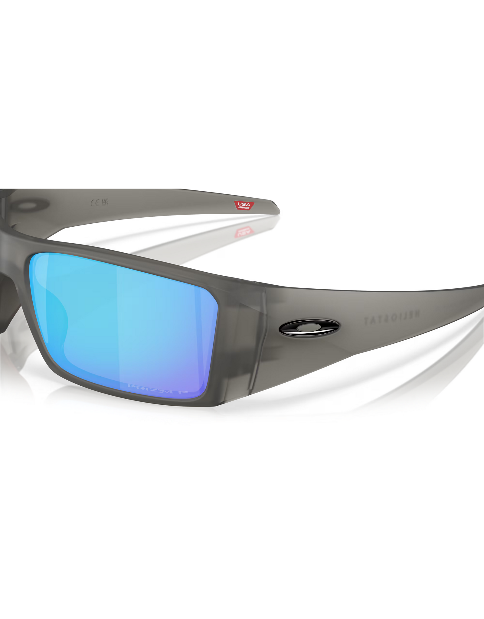 Oakley Oakley Heliostat Matte Grey Smoke Frame Prizm Sapphire Polarized