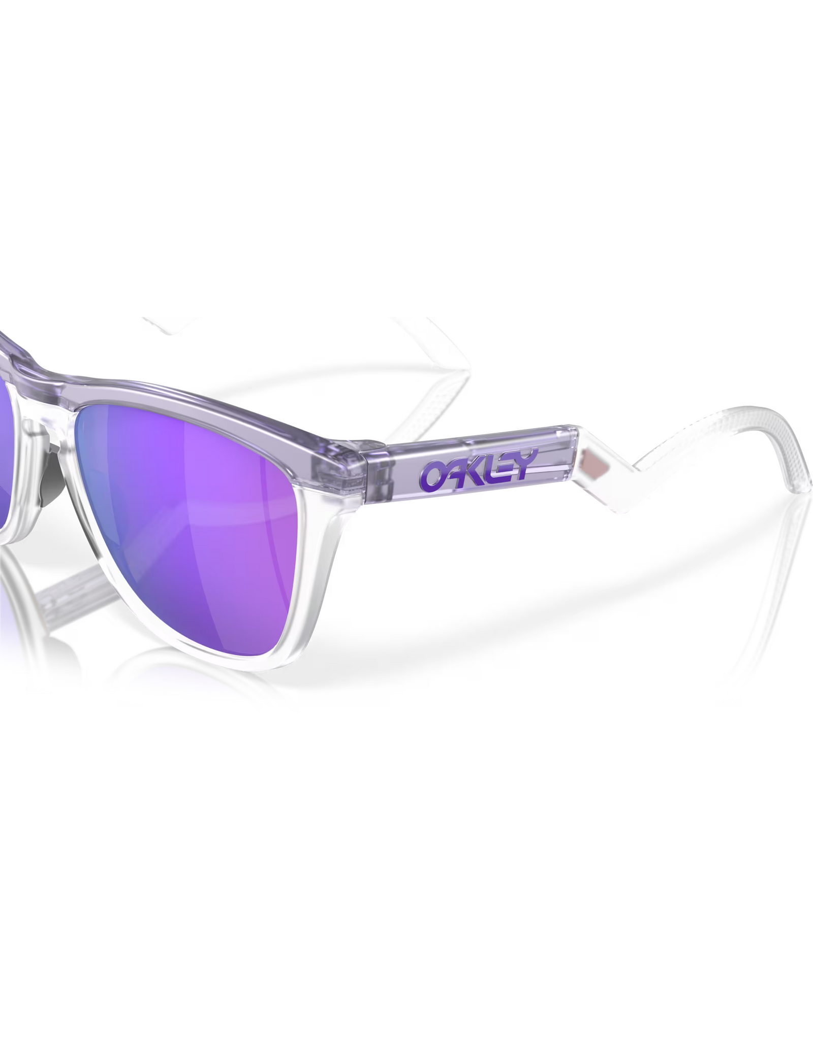 Oakley Oakley Frogskins Hybrid Matte Lilac/Prizm Clear Frame Prizm Violet Lenses