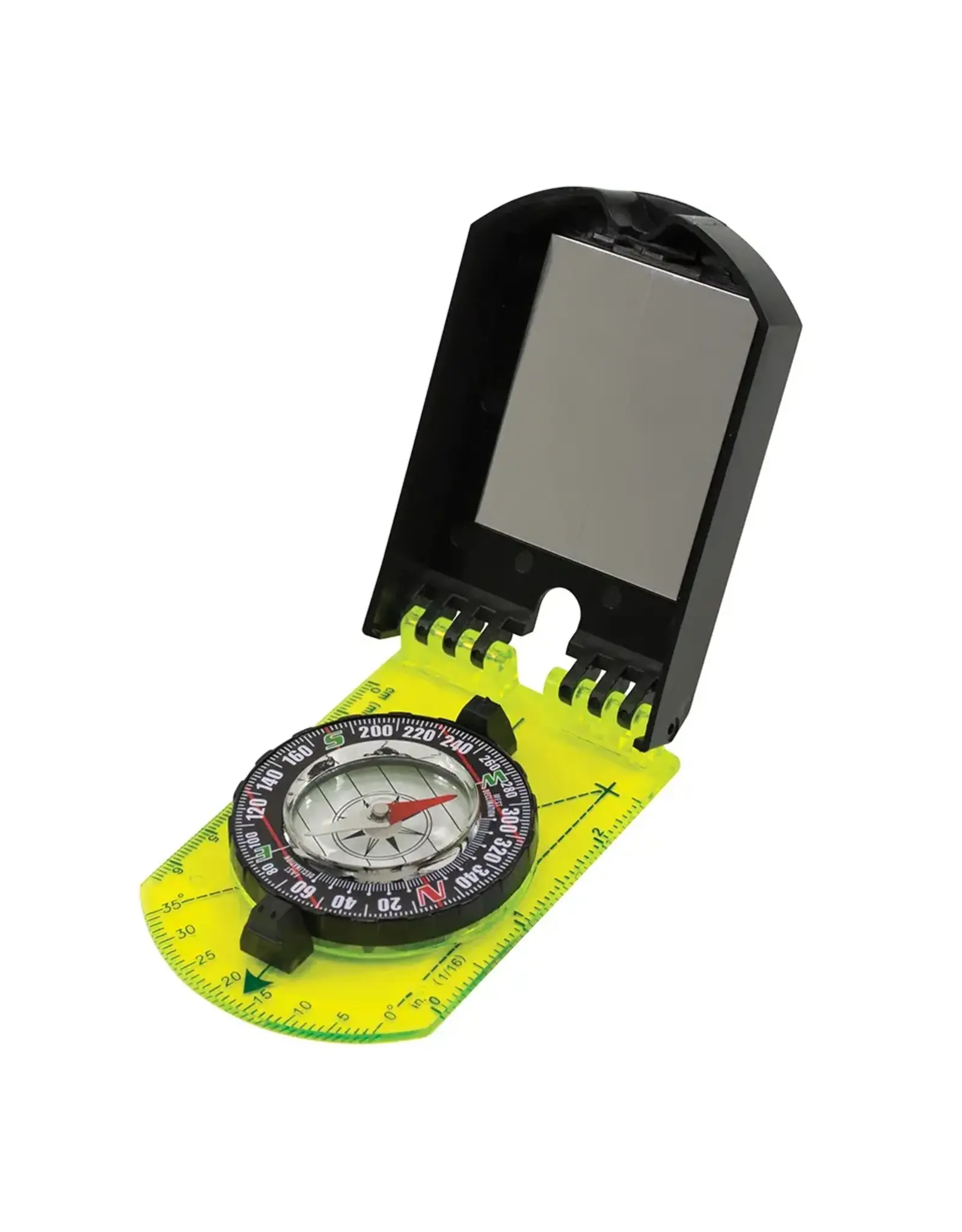 UST UST HI VIS FOLDING MAP COMPASS W/SWIVEL BEZEL