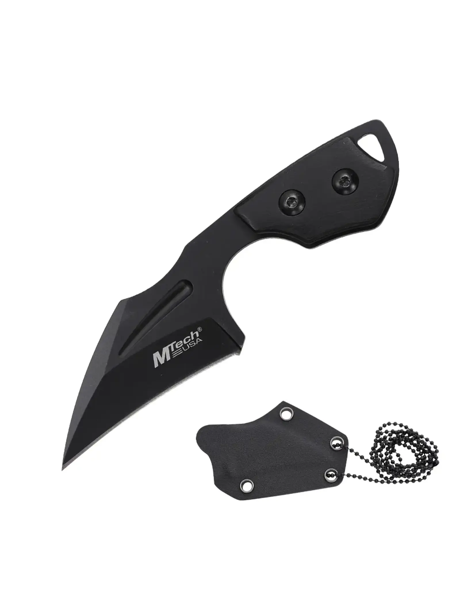 MTech Usa MTech USA - Fixed Blade Neck Knife - MT-FIX001BK - Black