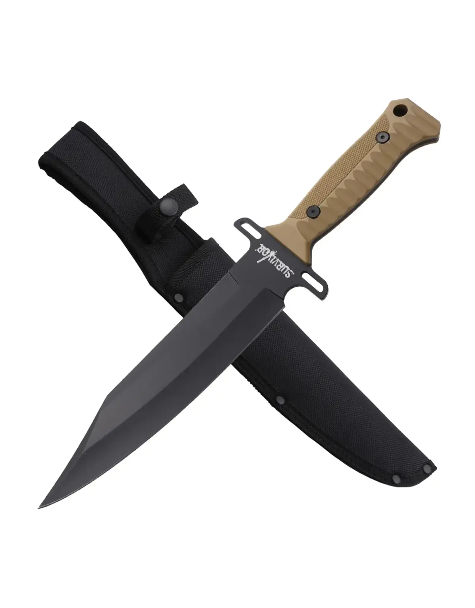 Survivor Survivor - Fixed Blade Knife - SV-FIX2002BN - Brown